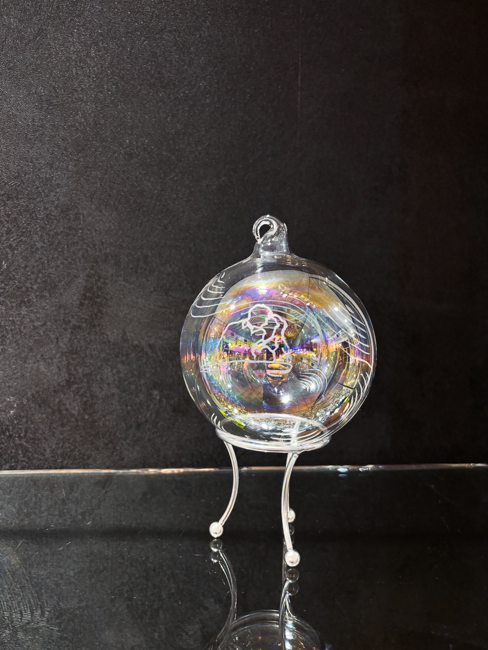 Boule de Noël Irisée – Couple