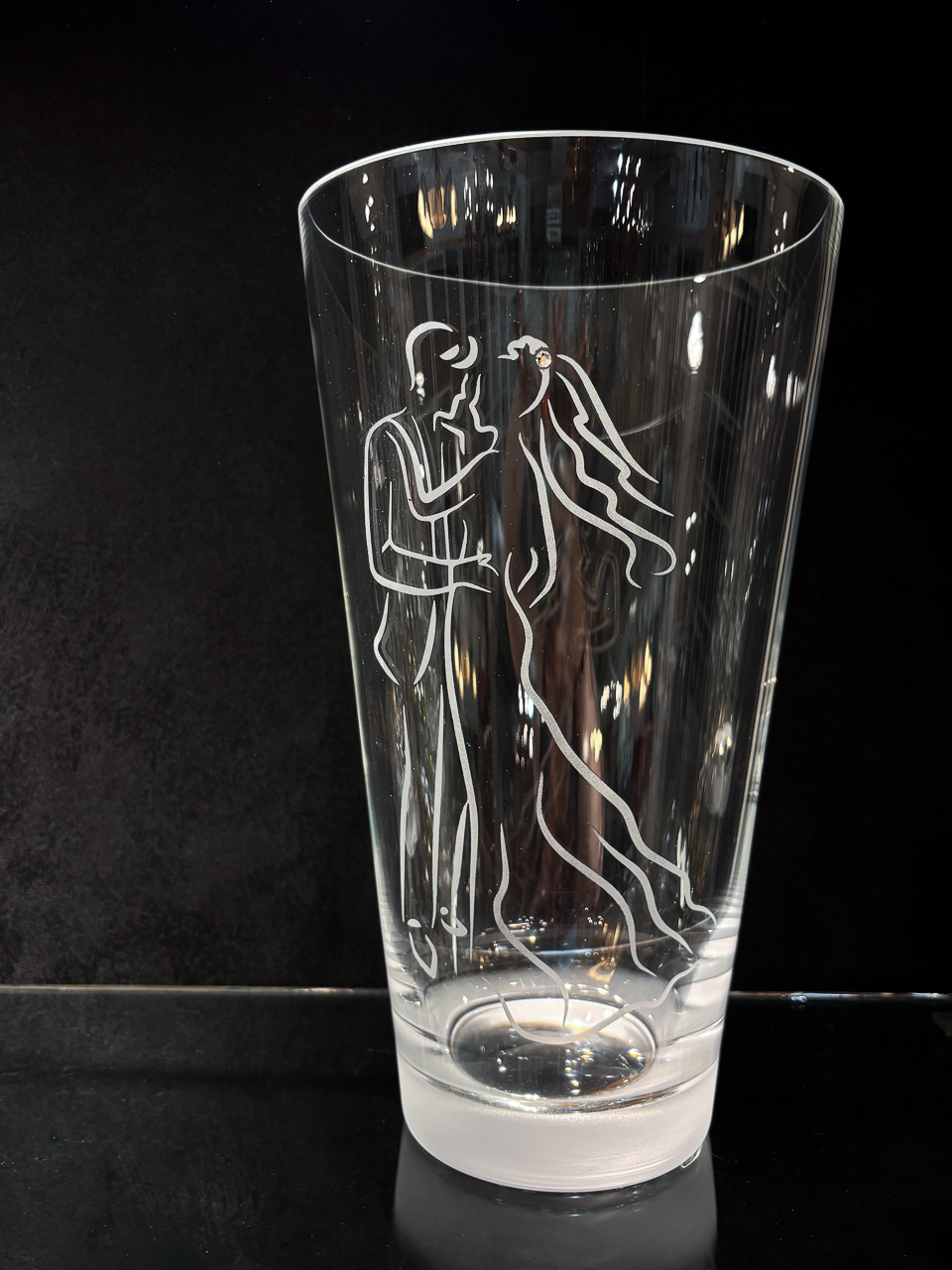 Vase Mariage Cône - Couple Mariés