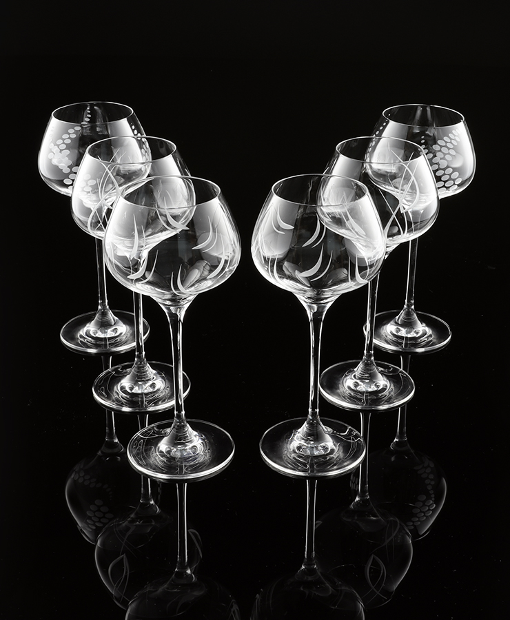 Grand verre à vin blanc CUVEE (SP30961) Sel&poivre - Coffret de 6 verres  dans coffret cadeau.